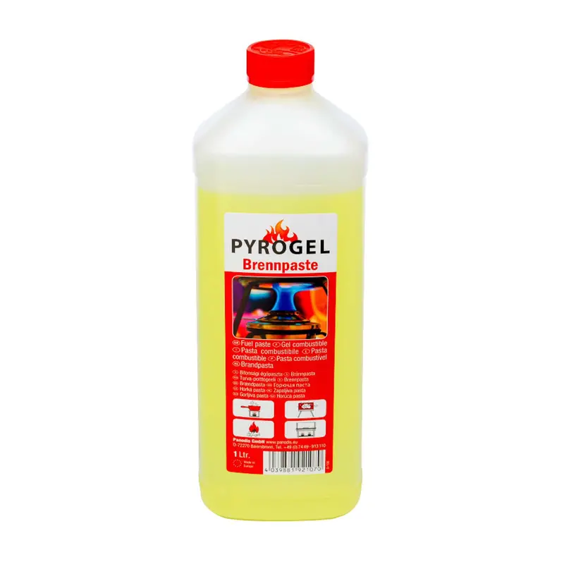 1-Litre Gel Fuel Bottle – Refillable Ethanol-Based Fuel For Catering Burners 1