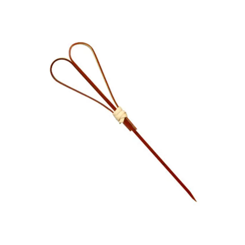 100-Pack Red Heart-Loop Bamboo Skewers – 12Cm Cocktail Garnish Tools 1