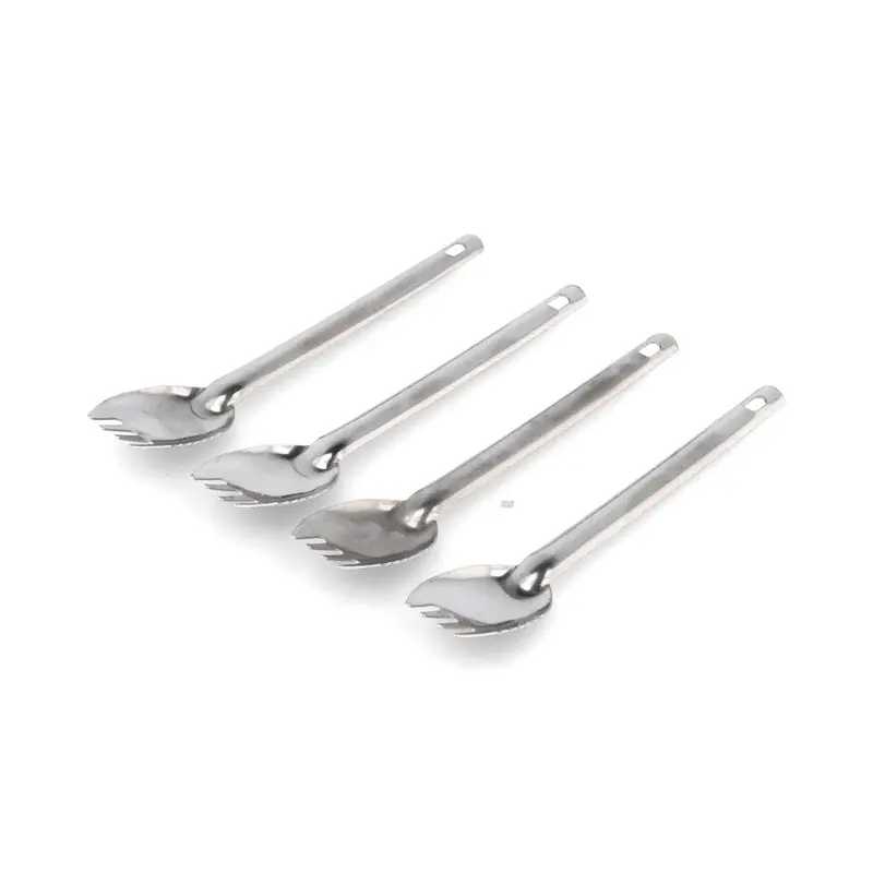 100-Pack Stainless Steel 3-In-1 Canapé Spoons – Multi-Function Design 1