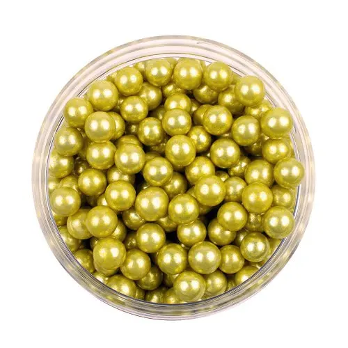 10Mm Gold Metallic Dragees 1
