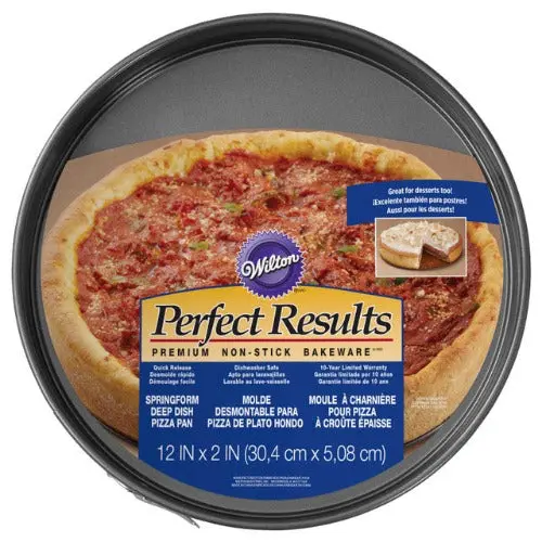 12-Inch Deep-Dish Springform Pan – Heavy-Duty For Pizza, Cheesecake & More 1