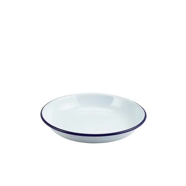 20Cm Enamel-Coated Rice And Pasta Plate – Durable, Chip-Resistant Dishware 1