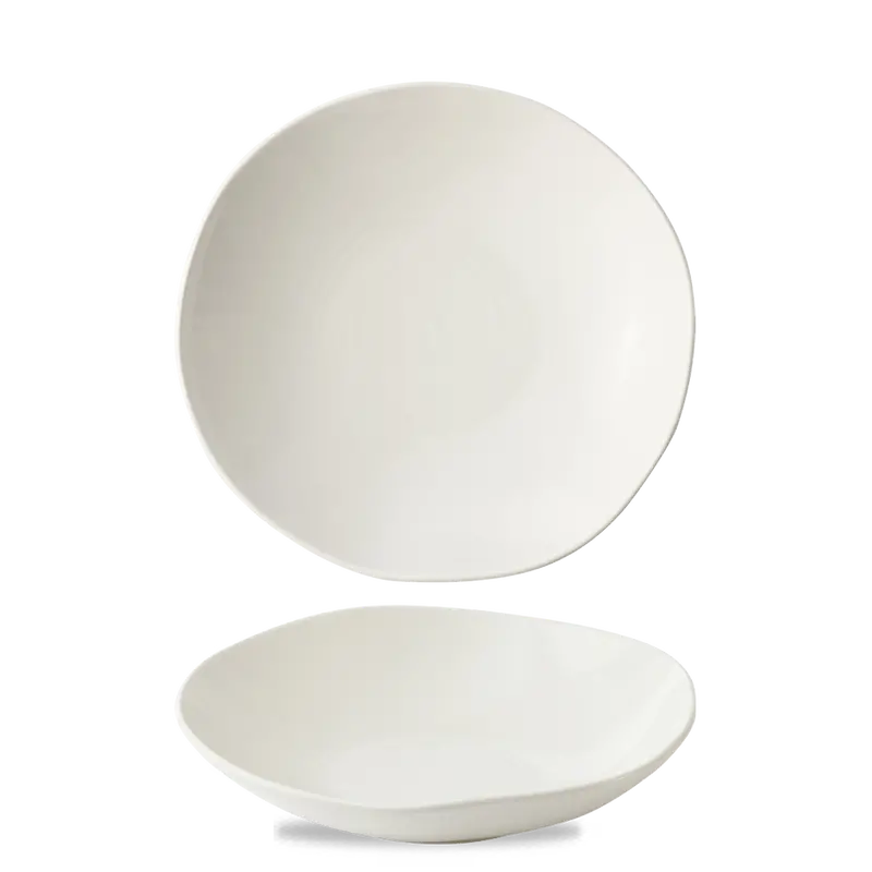 22 Cm White Natural Ceramic Bowl – Set Of 6 1