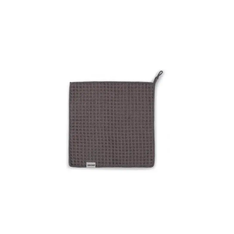 3 Bomber Waffle Texture Towel – 30 × 30 Cm, Dark Grey 1