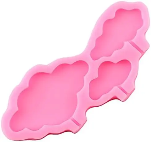 3D Cloud Lollipop Silicone Candy Mold 1