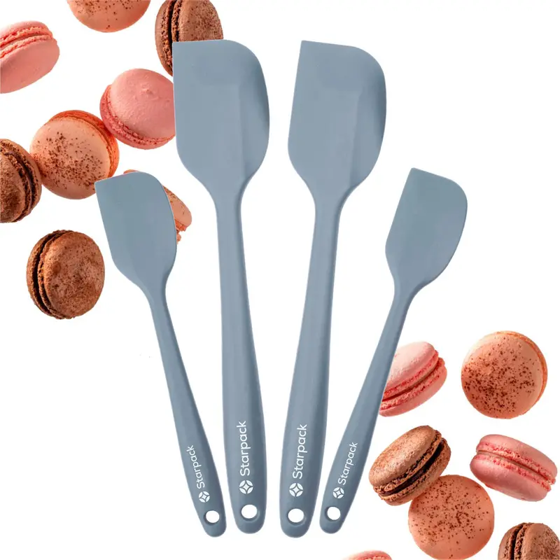 4-Piece Silicone Spatula Set – Scrape & Stir (8" And 11") 1