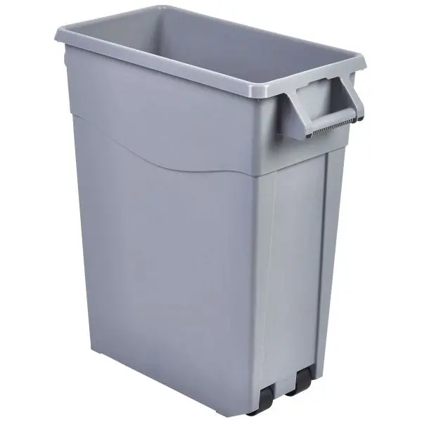 65-Litre Slim Grey Recycling Bin – Single Unit 1