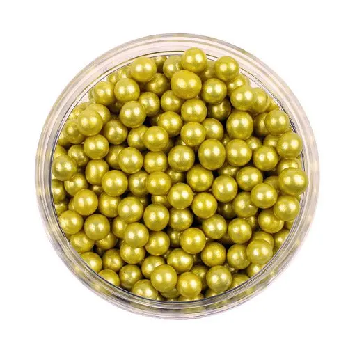 8Mm Gold Metallic Dragees 1