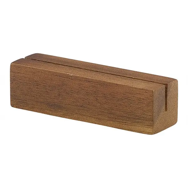 Acacia Wood Sign Stand – Compact 9 X 3 X 3Cm Display Holder 1