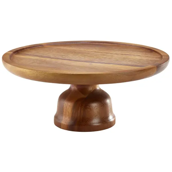 Acacia Wood Tiered Cake Stand – Single Unit 1