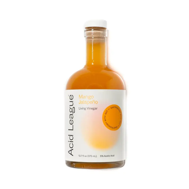 Acid League Mango Jalapeño Vinegar – Unpasteurized Fruit-Forward Fermented Condiment, 375Ml 1