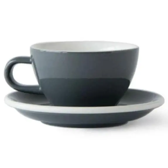 Acme Grey Latte Cup And Saucer Set – 280Ml 1
