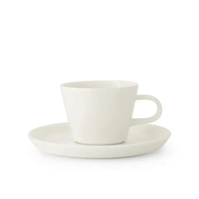 Acme White Roman Ceramic Cup With Saucer – 170Ml 1
