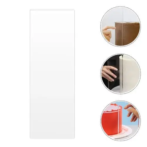 Acrylic Cake Scraper With Ergonomic Handle 1