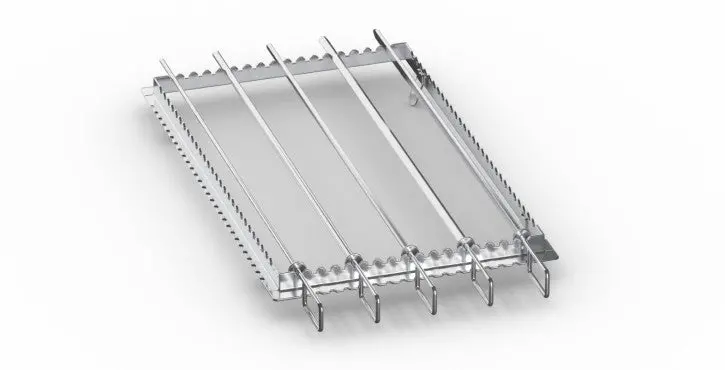 Adjustable Skewer Rack Compatible With Rational Models 6-1/1, 10-1/1, And 20-1/1 1