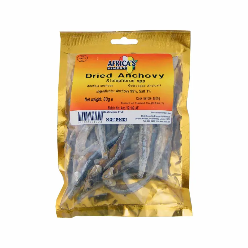 Africa’S Finest Dried Anchovies – Whole Salted Fish Snack, 80G 1