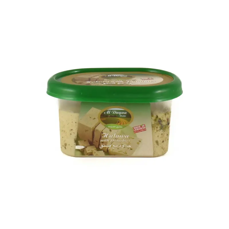 Al Dayaa Short-Dated Pistachio Halawa – Authentic Middle Eastern Sweet, 350G 1