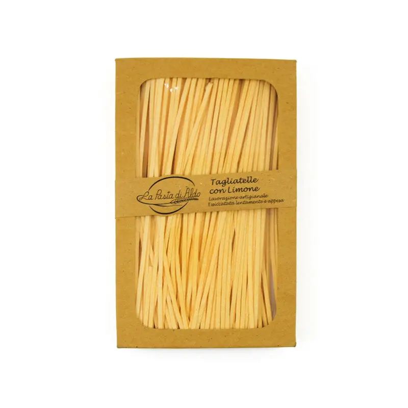 Aldo Lemon-Infused Tagliatelle – Fresh Egg Pasta, 250G 1