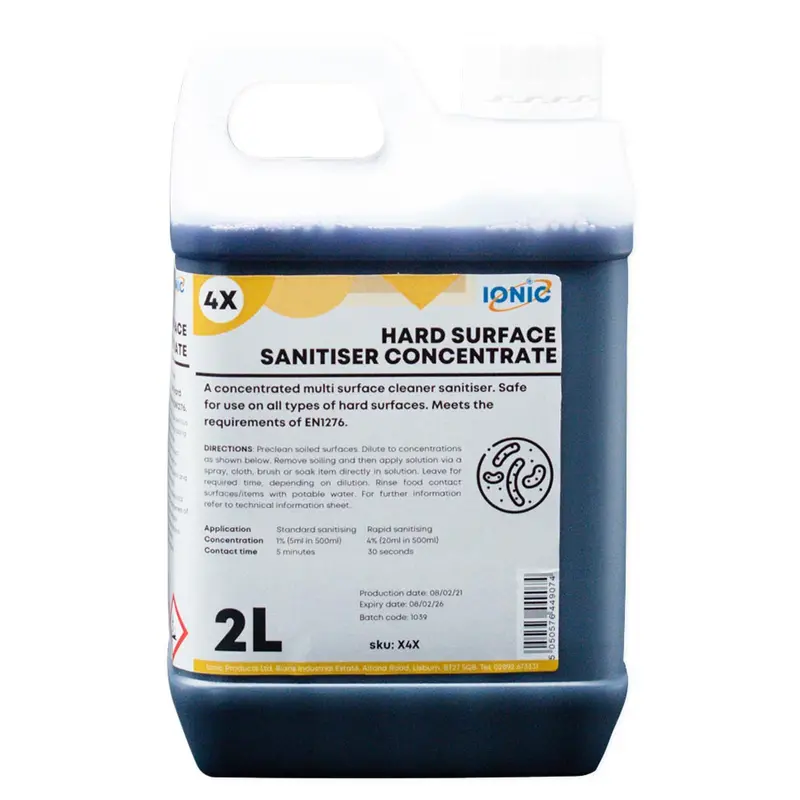 All-In-One Cleaner & Sanitiser Concentrate – 4 × 2L Pack 1