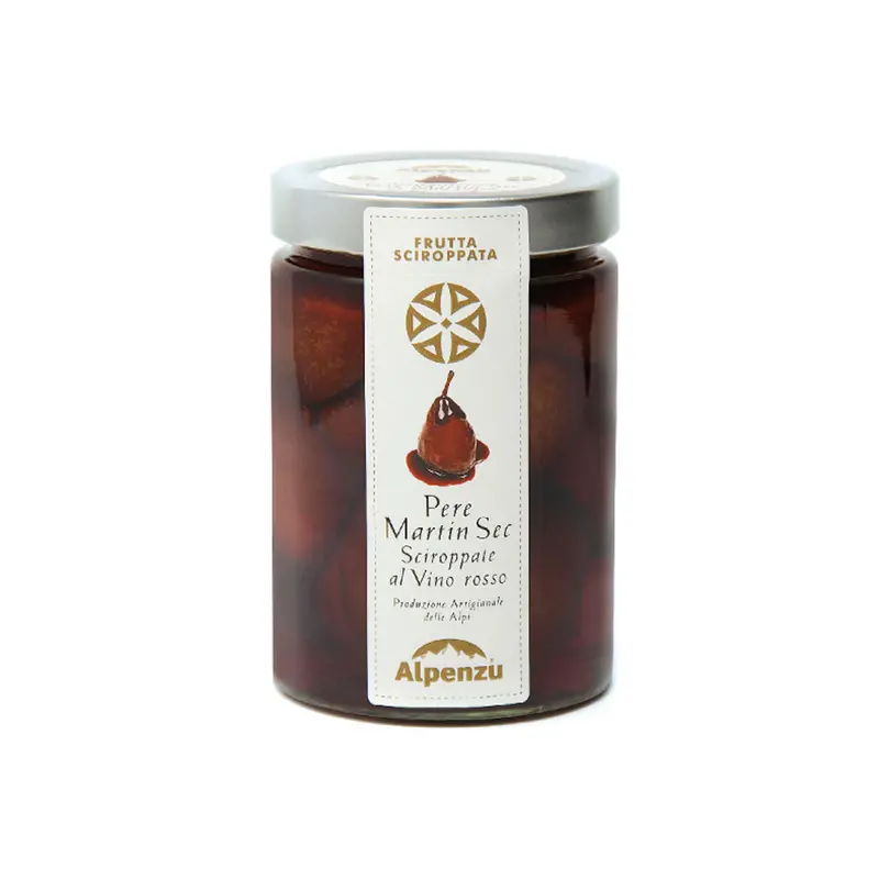Alpenzu Pears Poached In Red Wine Syrup, 580G 1