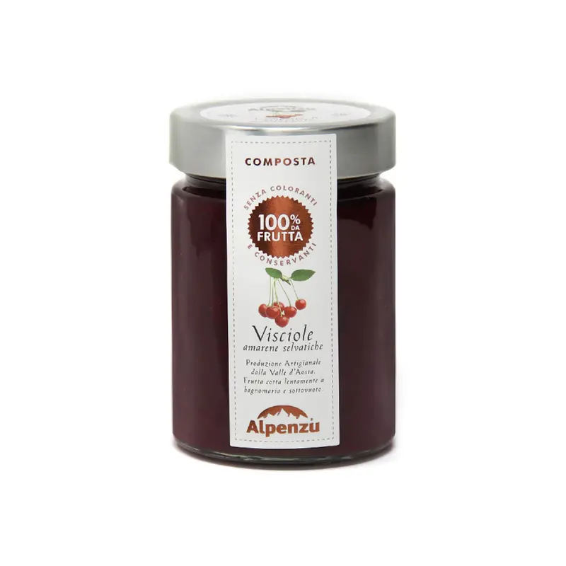 Alpenzu Sour Cherry Preserves – 100% Fruit Jam, 350G 1