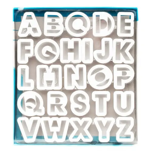 Alphabet Cookie Cutter Set – Stainless Steel 1