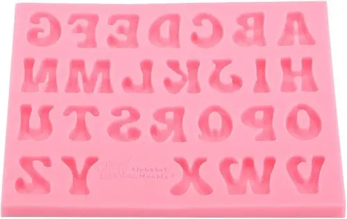 Alphabet Letter Silicone Mold For Fondant & Chocolate 1
