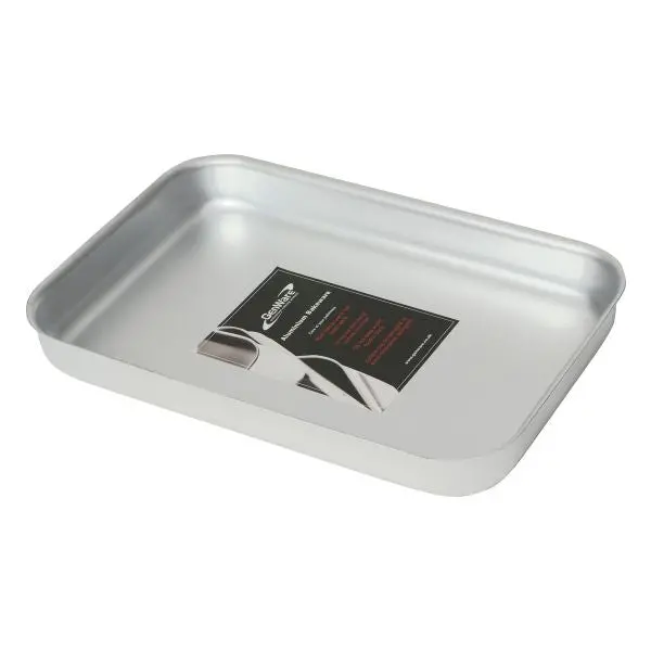 Aluminium Bakewell Baking Tray – 32 × 22 × 4 Cm – Lightweight Oven-Safe Pan – Single Unit 1