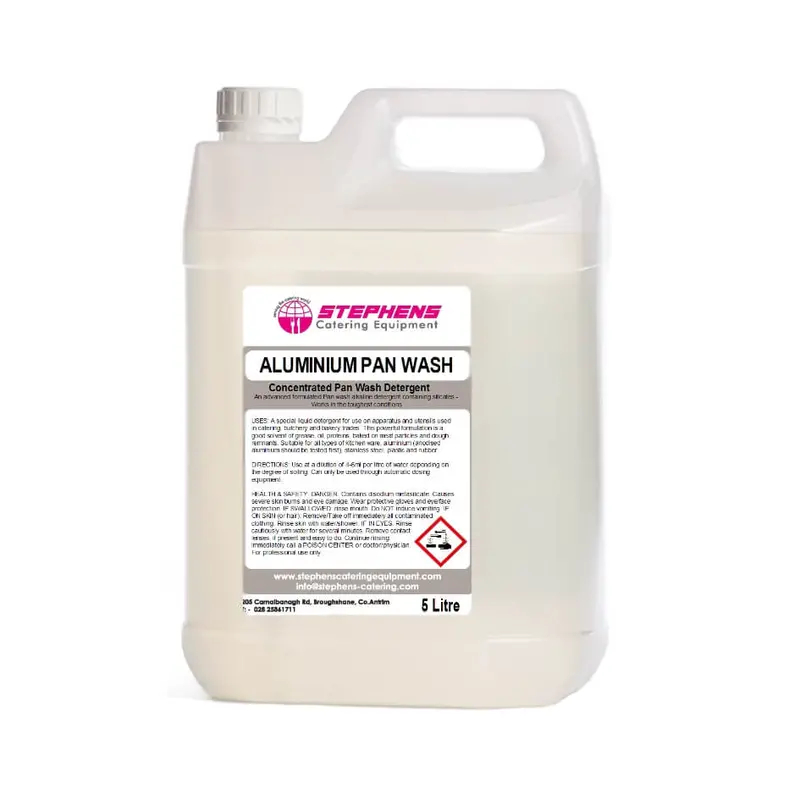 Aluminium-Safe Panwash Detergent – 4×5L Catering-Grade Formula 1