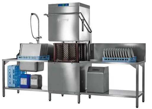 Am900W-10B Pass-Through Hood-Type Dishwasher 1