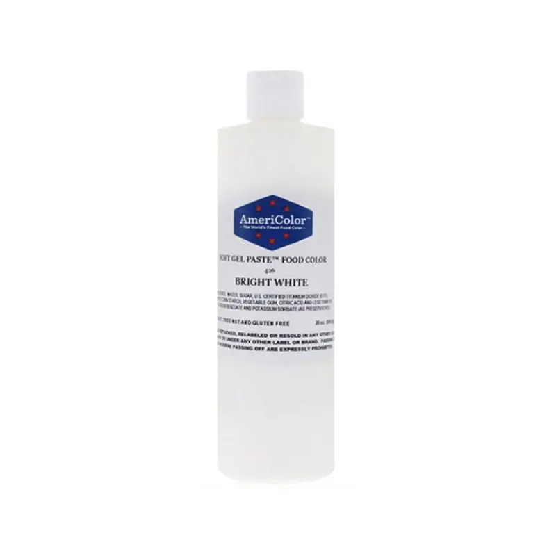 Americolor Bright White Food Coloring – 20 Oz Large Bottle, High-Pigment 1