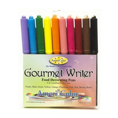 Americolor Gourmet Edible Writer Set (10 Colors) 1