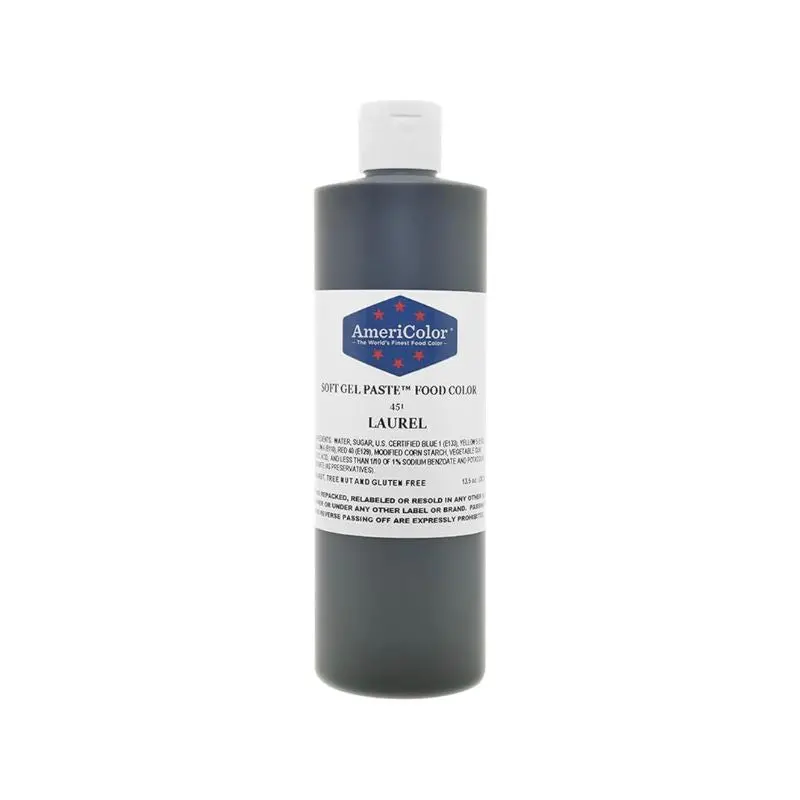 Americolor Laurel Green Food Coloring – 13.5 Oz, Vibrant Gel Dye 1