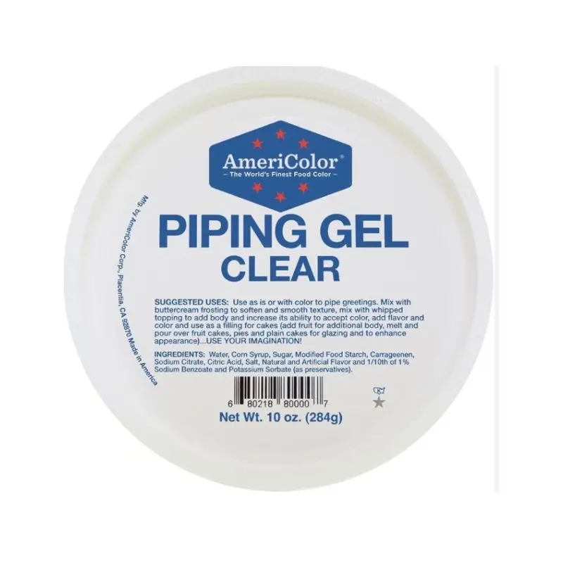 Americolor Piping Gel – 10 Oz Clear, Thickening Gel For Icing And Fondant 1