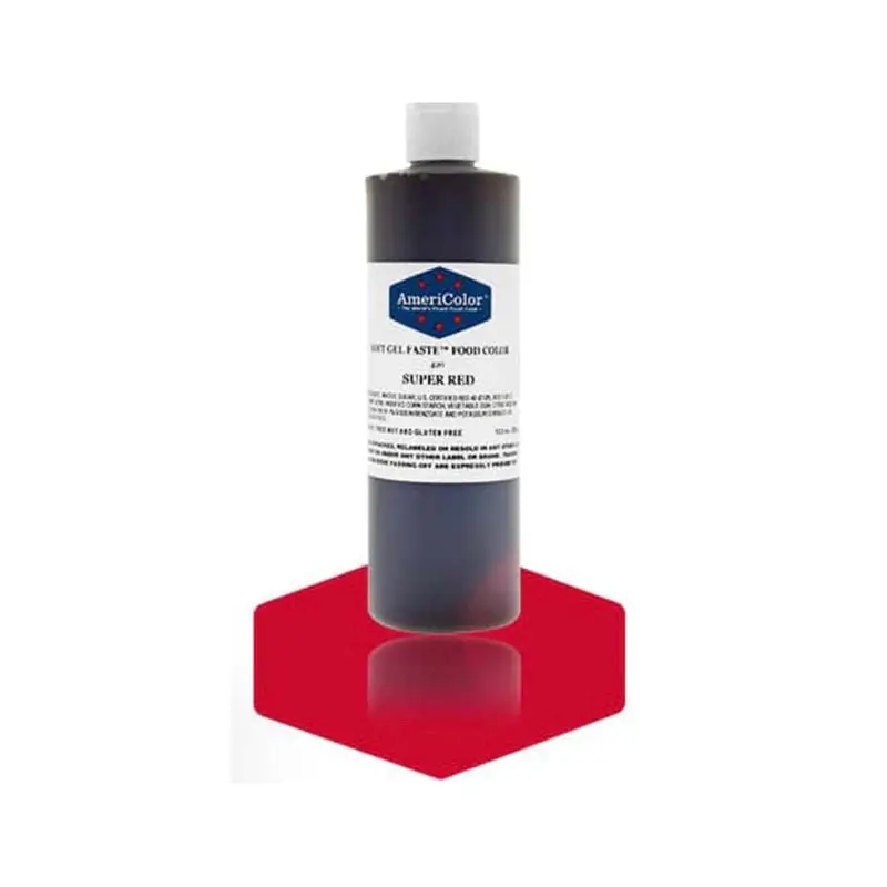 Americolor Super Red Food Coloring – 13.5 Oz Concentrated Gel 1