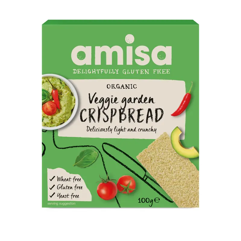 Amisa Veggie Garden Crispbreads – Pack Of 12 (100G Each) 1