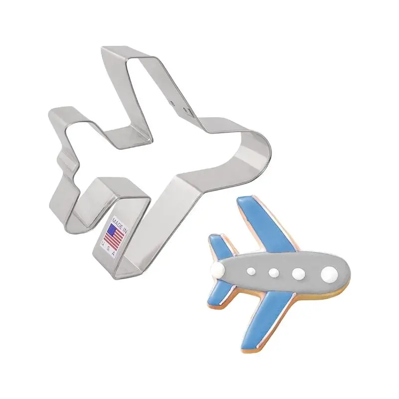 Ann Clark Airplane Cookie Cutter – 4.125 Inch Aviation-Inspired Metal Shape 1