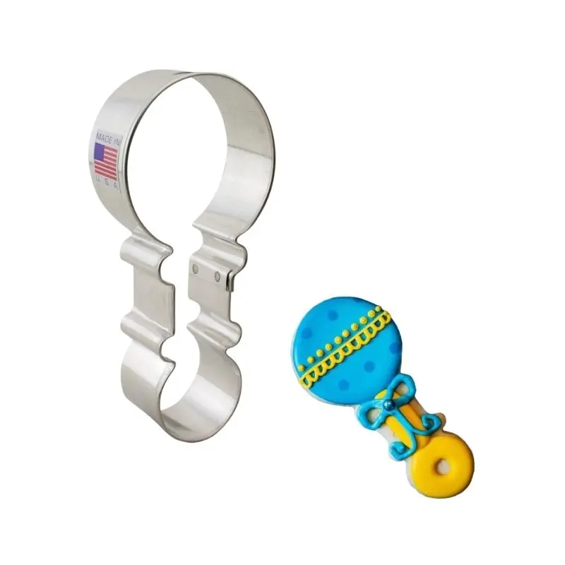 Ann Clark Baby Rattle Cookie Cutter – 4.5 Inch 1