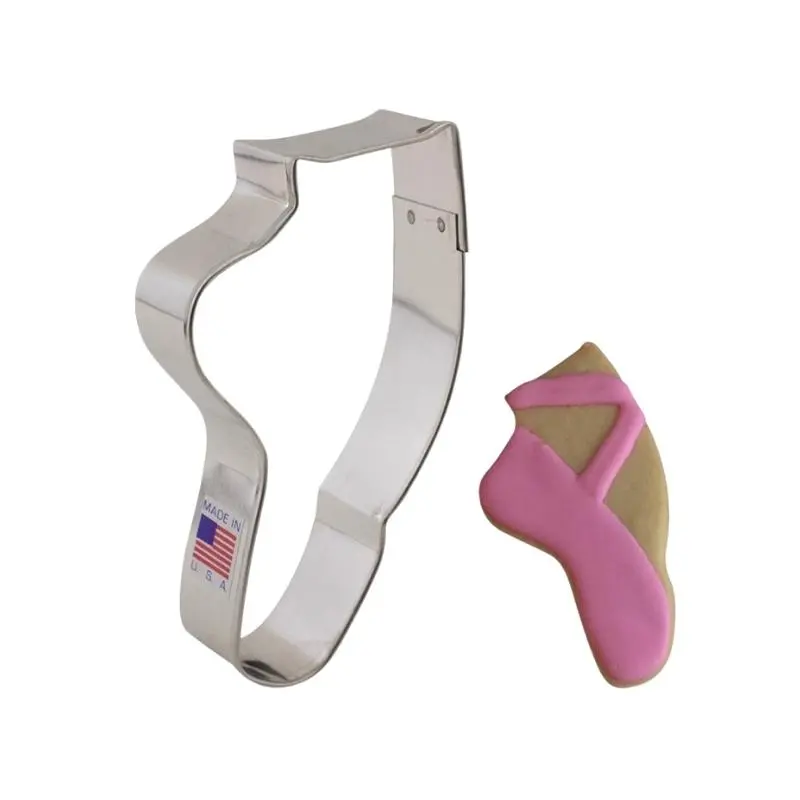 Ann Clark Ballet Slipper Cookie Cutter – 4.5 Inch Elegant Dance-Inspired Shape 1