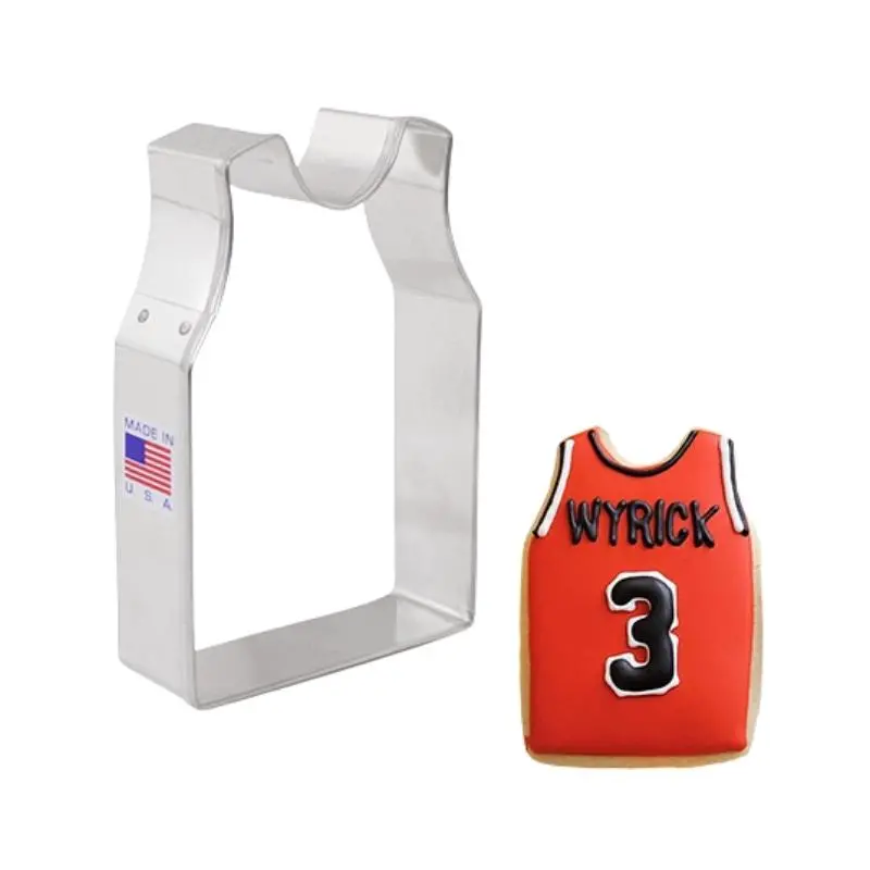 Ann Clark Basketball Jersey Cookie Cutter – 4-Inch Sports-Themed Baking Cut-Out 1