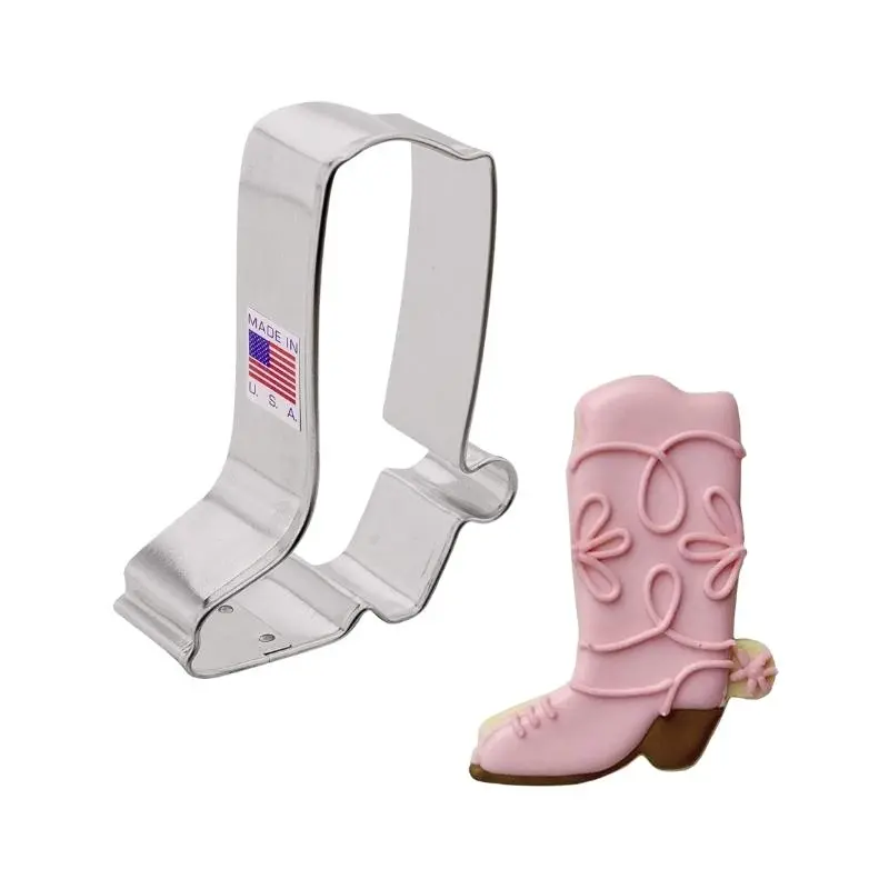 Ann Clark Cowboy Boot Cookie Cutter – 3.375 Inch Western Style 1