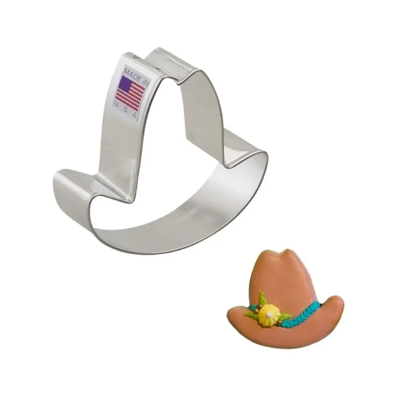 Ann Clark Cowboy Hat Cookie Cutter – 3 Inch Themed Shape 1