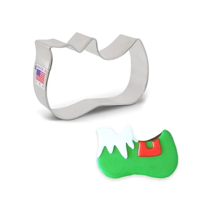 Ann Clark Elf Shoe Cookie Cutter – 4-Inch Whimsical Holiday Baking Shape 1