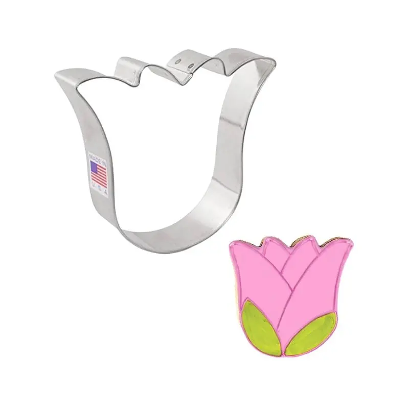 Ann Clark Ghost Or Tulip Cookie Cutter – 3.5 Inch Dual-Use Design 1