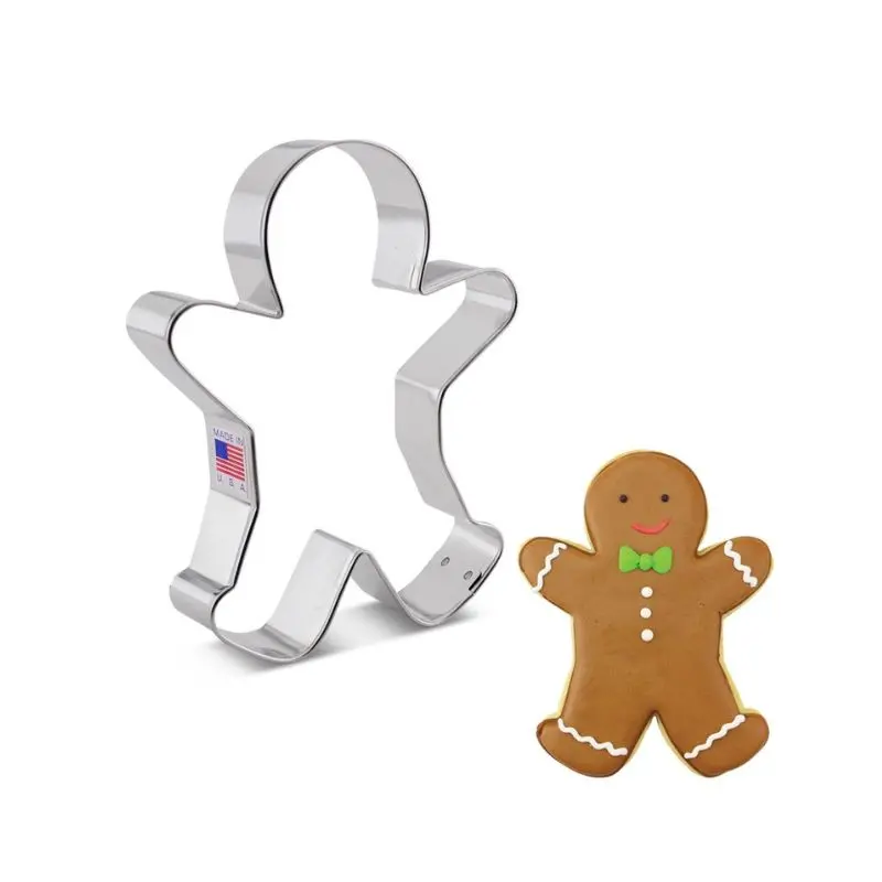 Ann Clark Gingerbread Man Cookie Cutter – 5-Inch Classic Baking Template 1