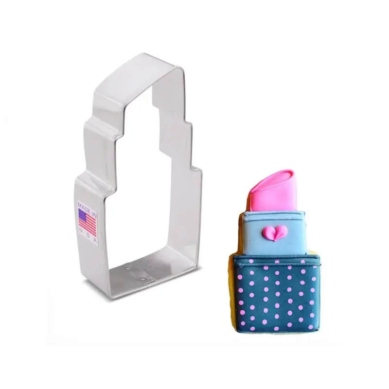 Ann Clark Lipstick-Shaped Cookie Cutter – 3-Inch Playful Cosmetic Design 1