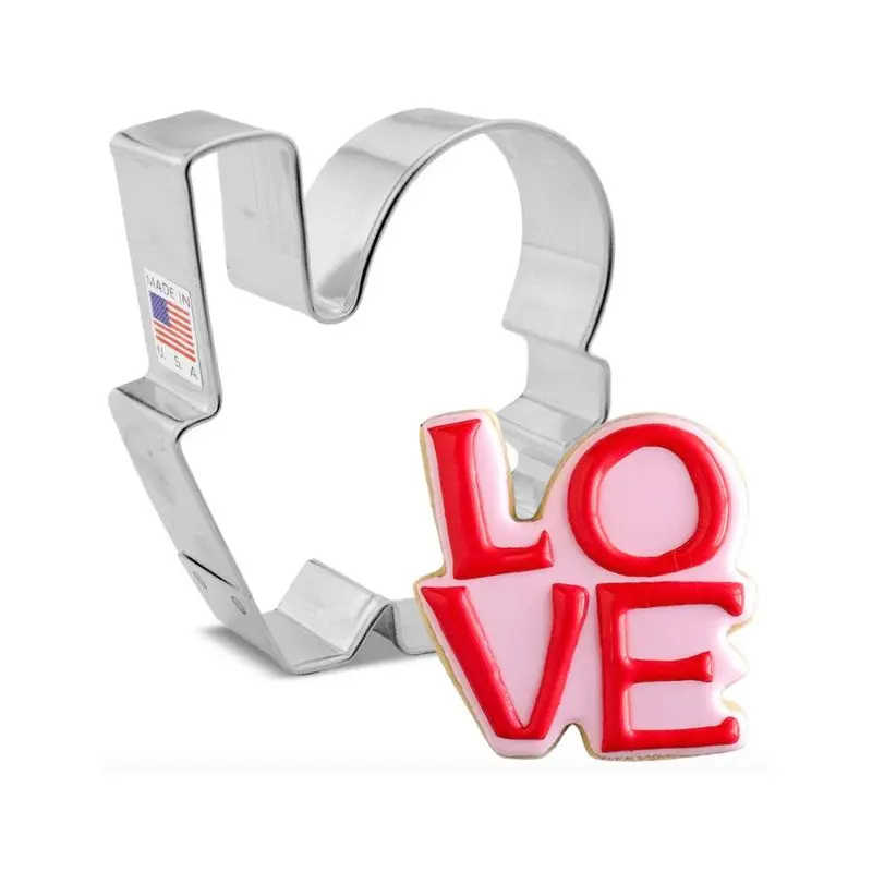 Ann Clark Love Script Cookie Cutter – 3.27 Inches 1