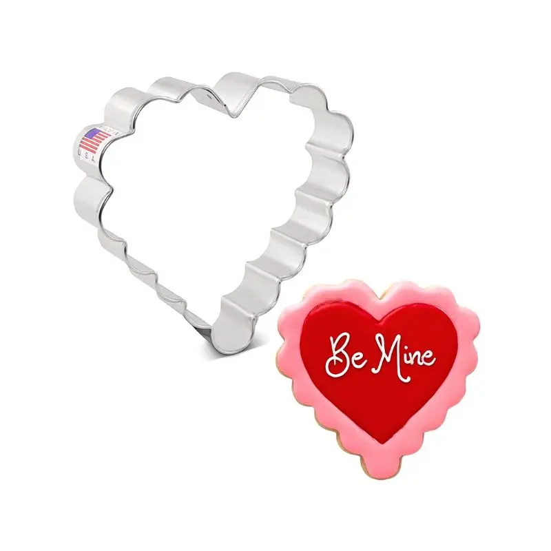 Ann Clark Scalloped Heart Cookie Cutter – 4 Inches 1