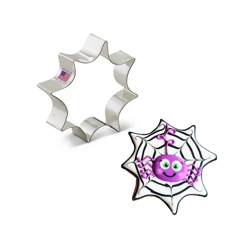 Ann Clark Spiderweb Cookie Cutter – 4.25-Inch Halloween Baking Template 1