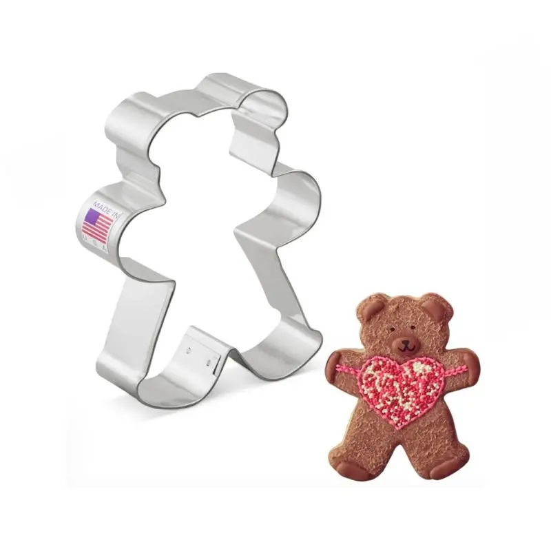 Ann Clark Teddy Bear Cookie Cutter – 4.25-Inch Adorable Plush-Inspired Shape 1